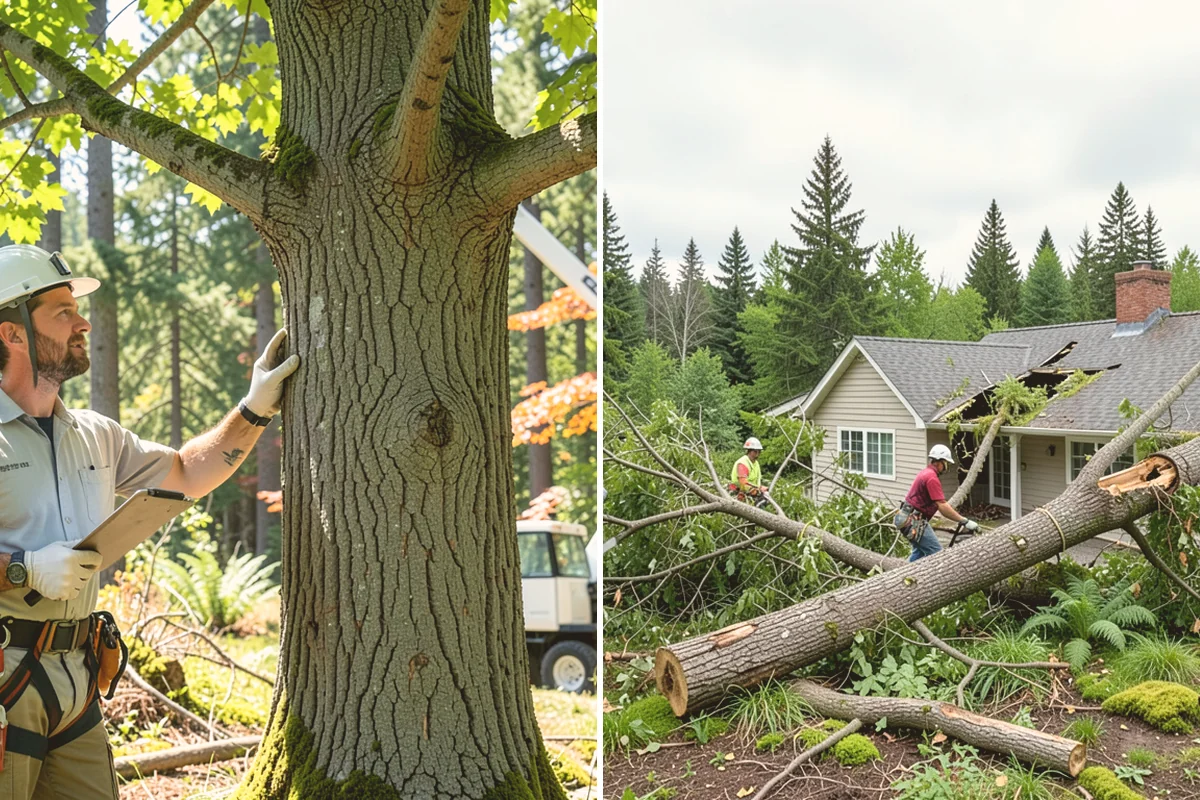 Bamboo removal in Edmonds, Snohomish County, WA - Assess the site and mark features to protect
