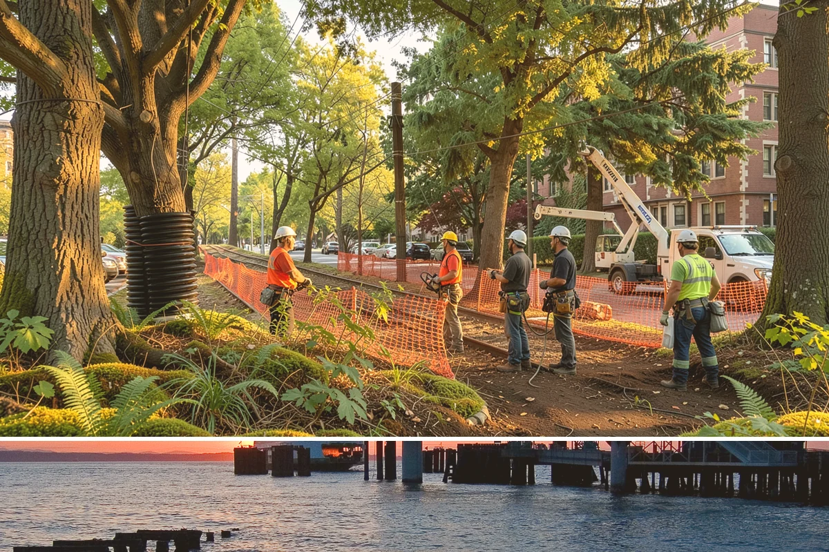 Bamboo removal in Edmonds, Snohomish County, WA - Work is best performed when ground conditions are stable enough for hauling equipment but before heavy rains make the wet terrain...