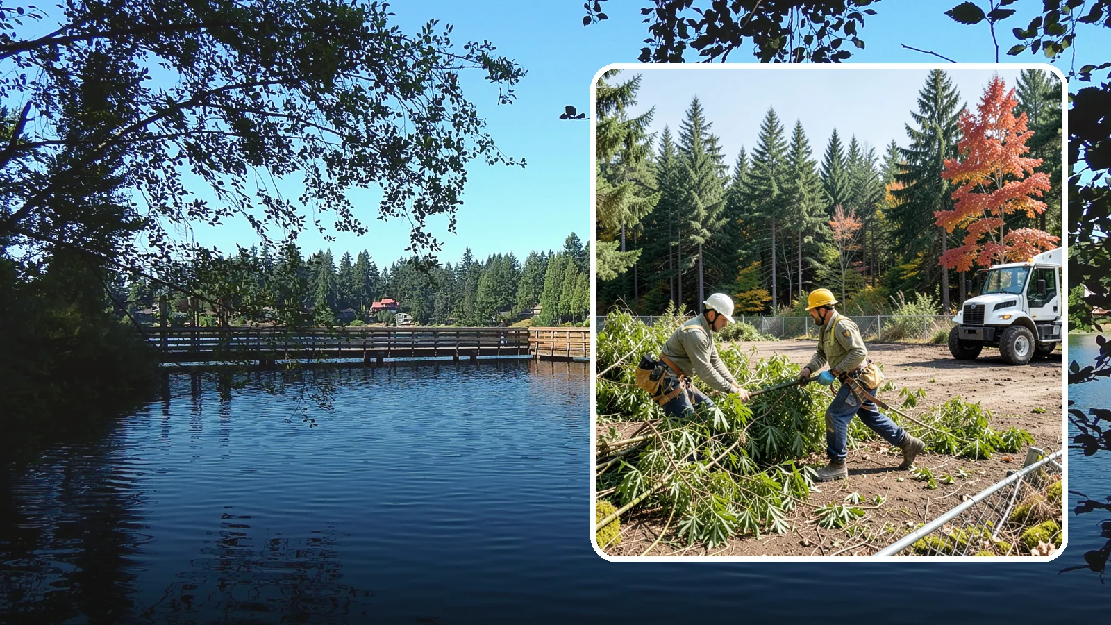 Bamboo removal in Federal Way, King County, WA - The removal and containment of bamboo.