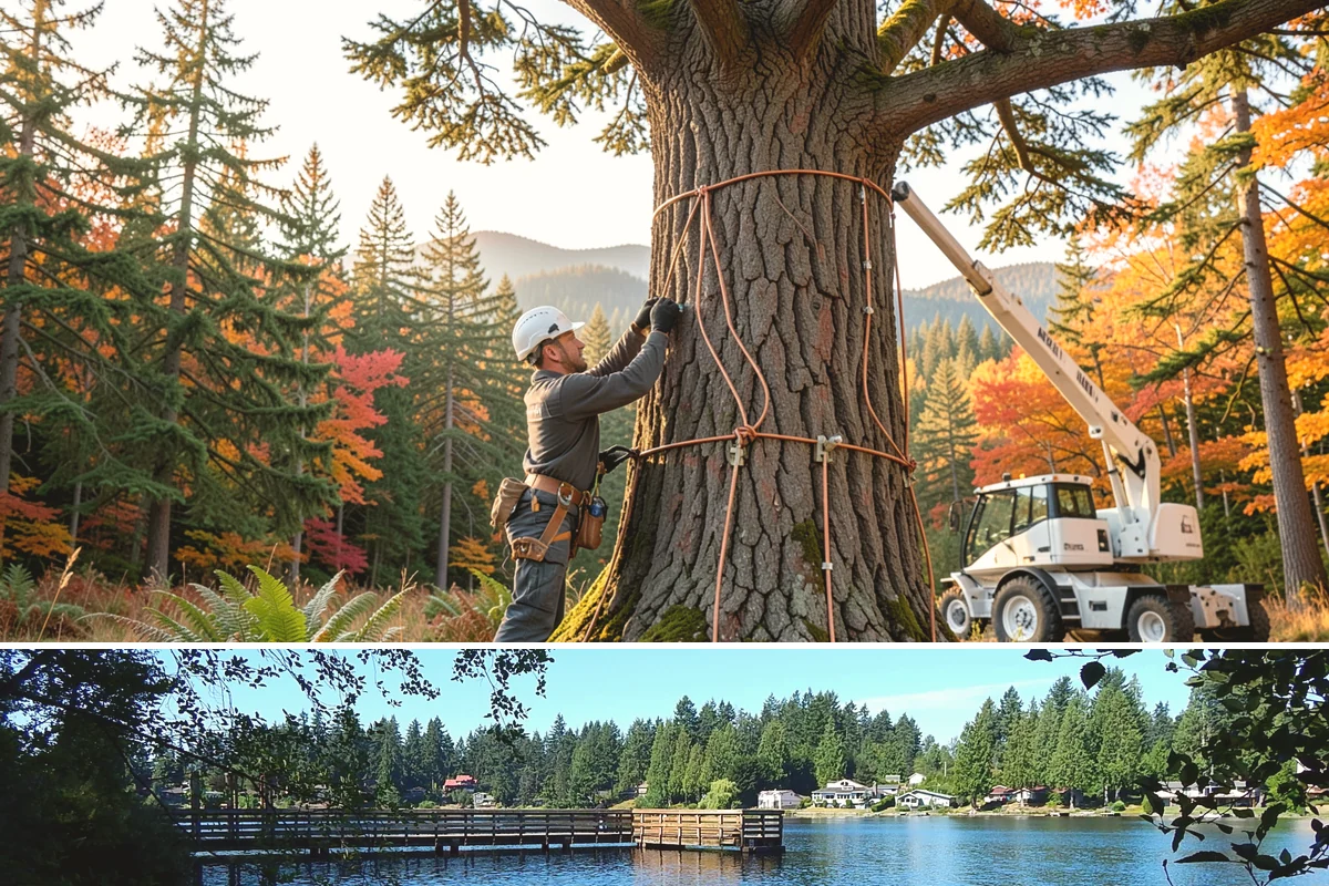 Bamboo removal in Federal Way, King County, WA - Work is best performed when ground conditions are stable enough for hauling equipment but before heavy rains make the wet terrain...