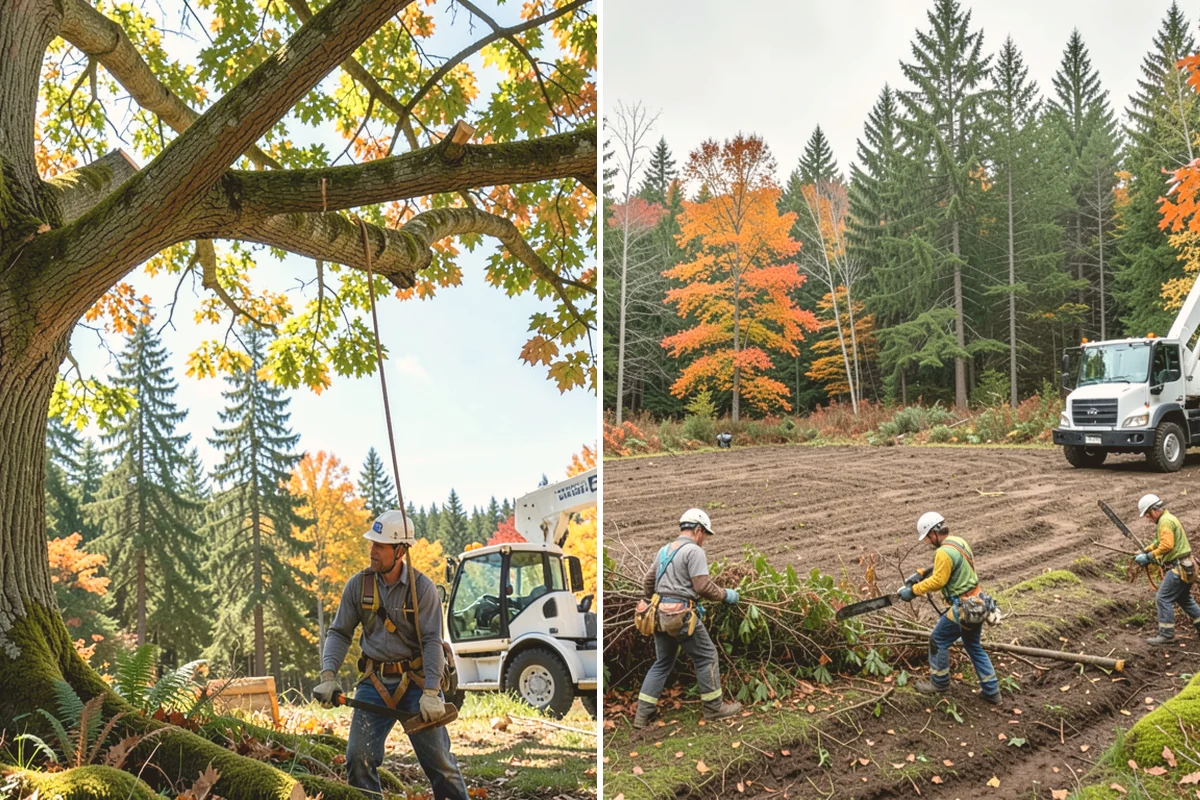 Bamboo removal in Fife, Pierce County, WA - Assess the site and mark features to protect