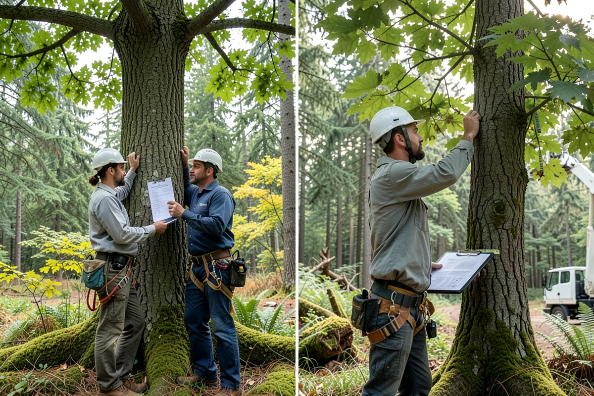 Bamboo removal in Gig Harbor, Pierce County, WA - Assess the site and mark features to protect