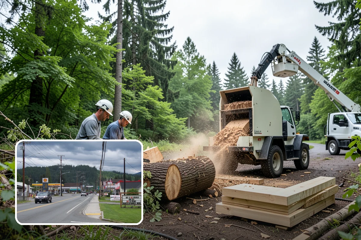 Bamboo removal in Granite Falls, Snohomish County, WA - Improves access and usability of a site