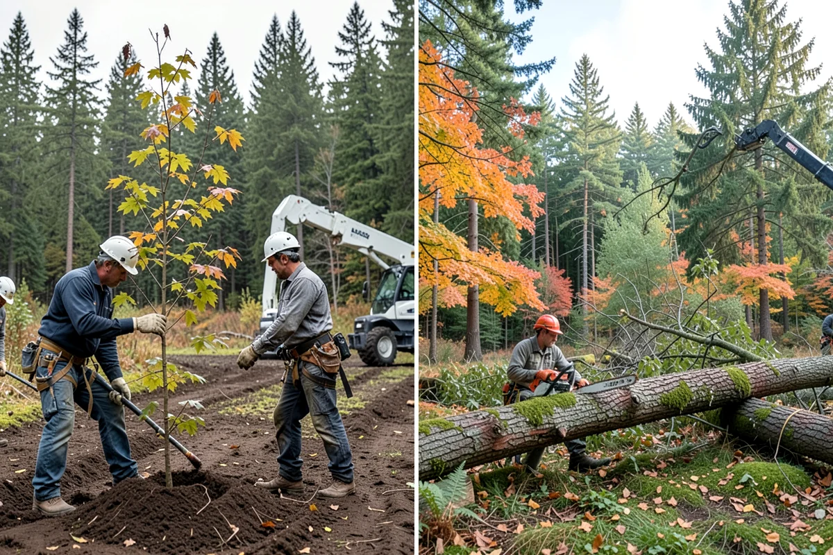Bamboo removal in Hunts Point, King County, WA - Assess the site and mark features to protect