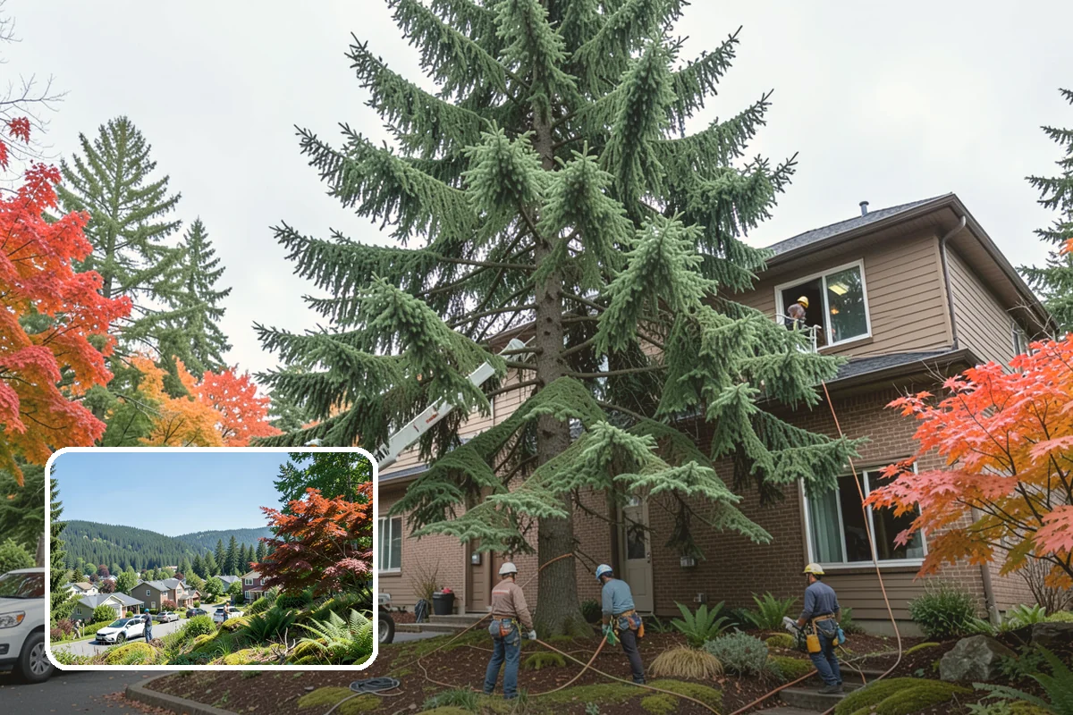 Bamboo removal in Index, Snohomish County, WA - Improves access and usability of a site