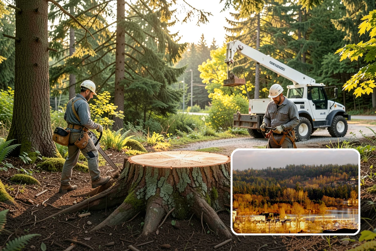 Bamboo removal in Kenmore, King County, WA - Improves access and usability of a site