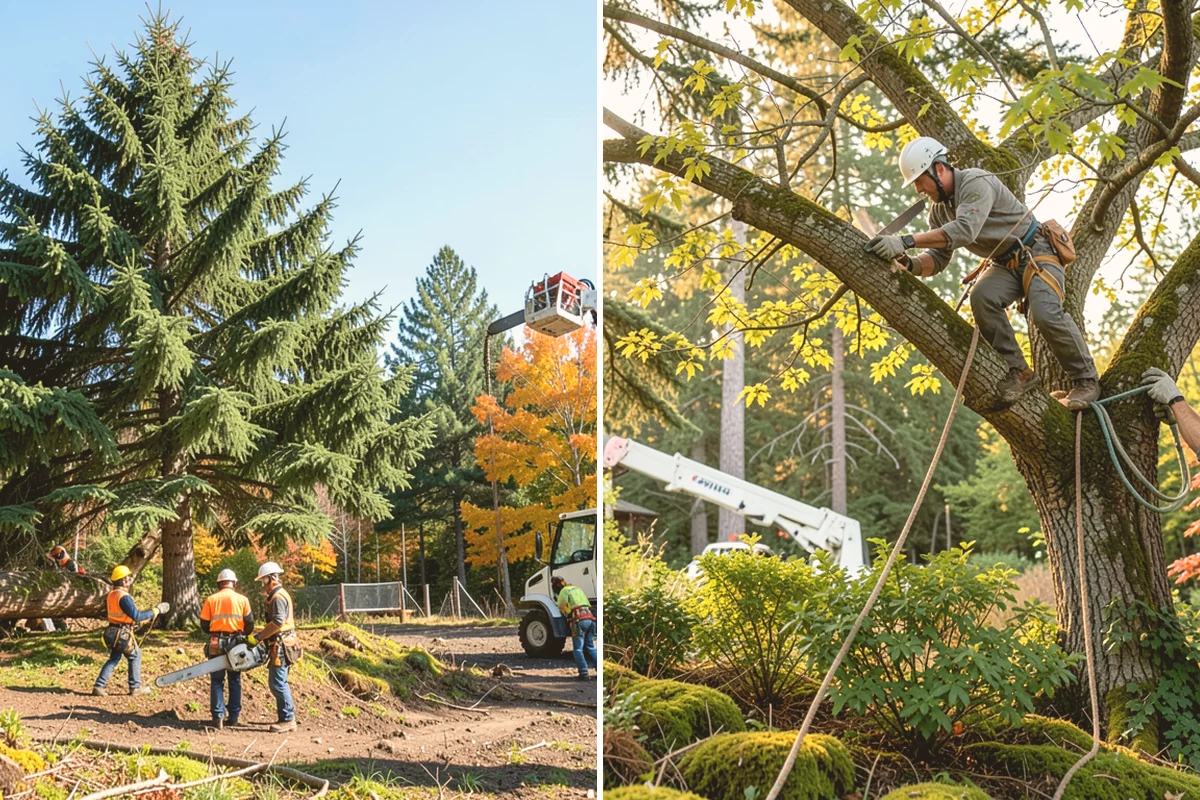 Bamboo removal in Kirkland, King County, WA - Assess the site and mark features to protect