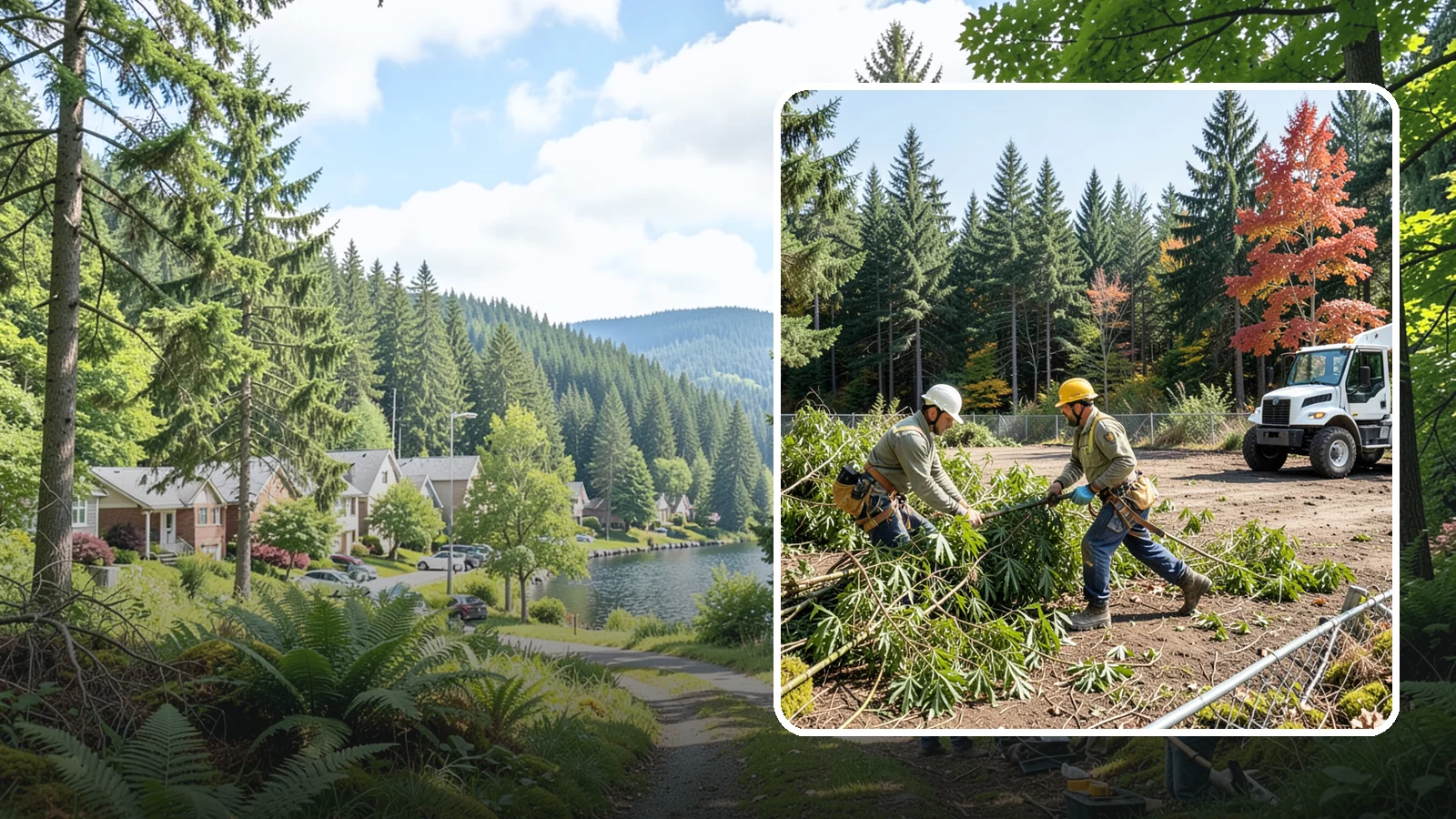 Bamboo removal in Lake Forest Park, King County, WA - The removal and containment of bamboo.