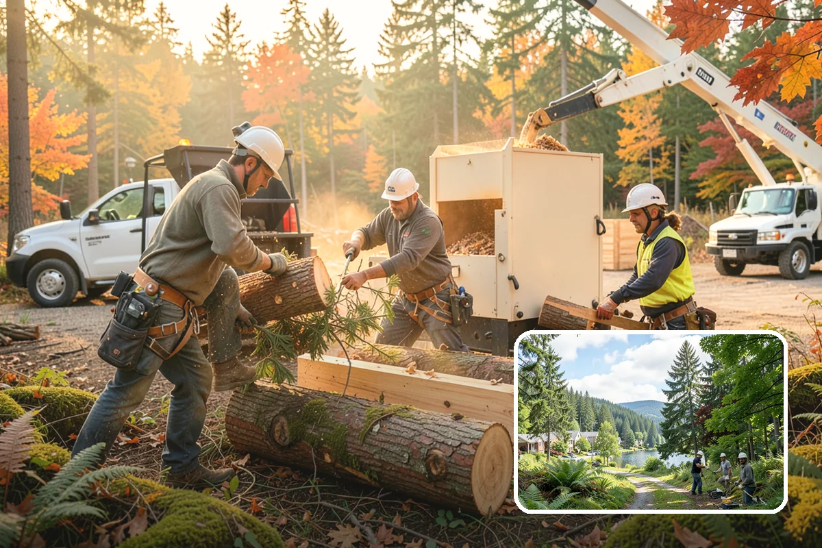 Bamboo removal in Lake Forest Park, King County, WA - Improves access and usability of a site