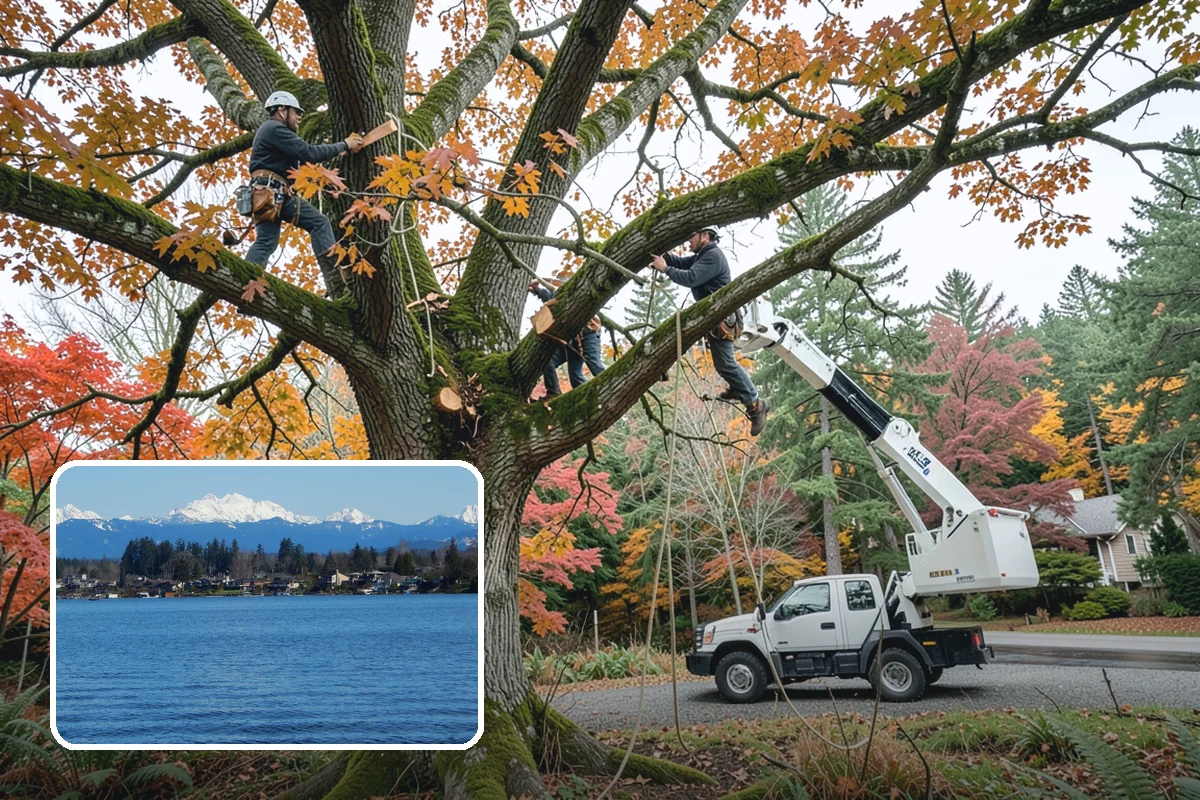 Bamboo removal in Lake Stevens, Snohomish County, WA - Improves access and usability of a site