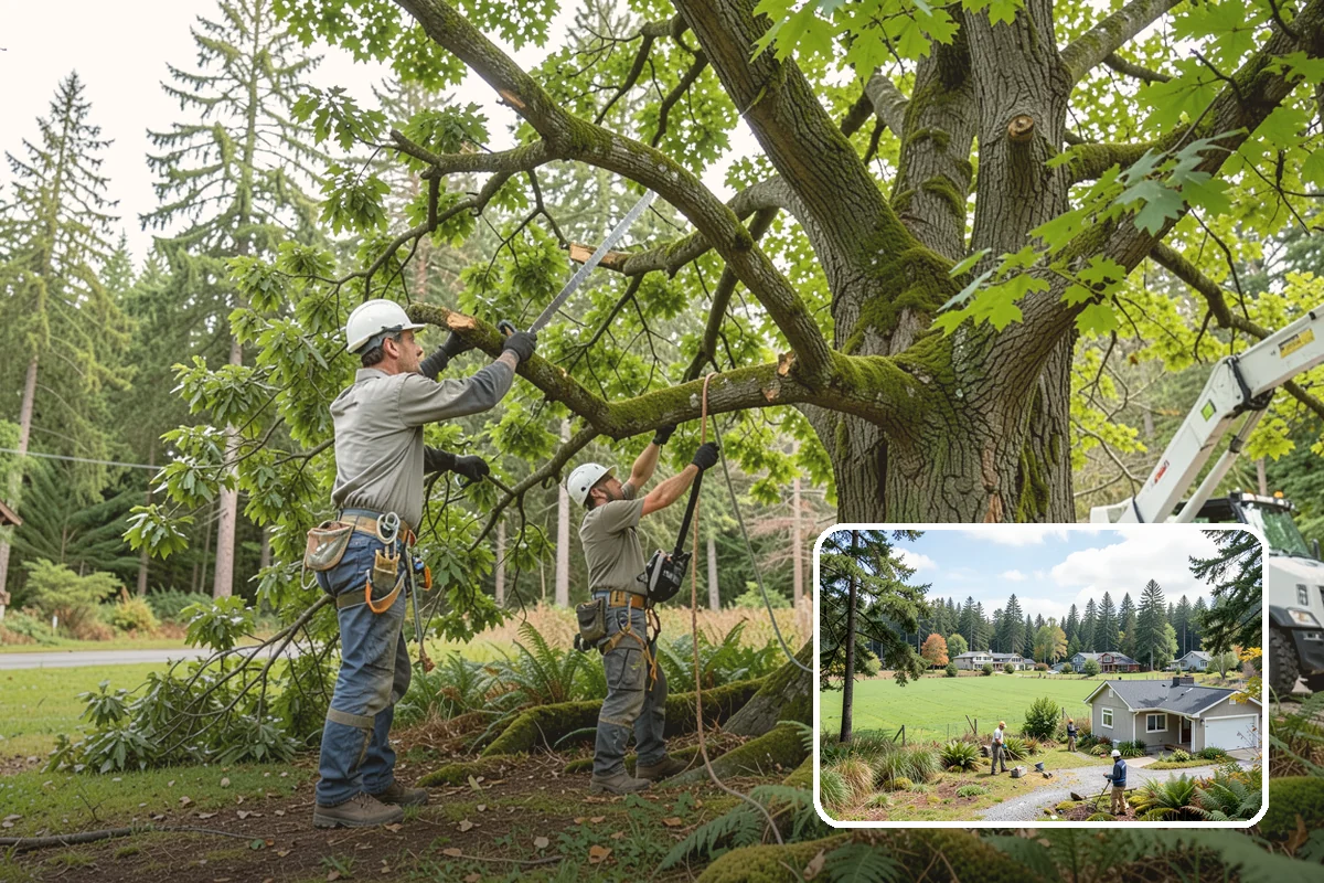 Bamboo removal in Lyman, Skagit County, WA - Improves access and usability of a site
