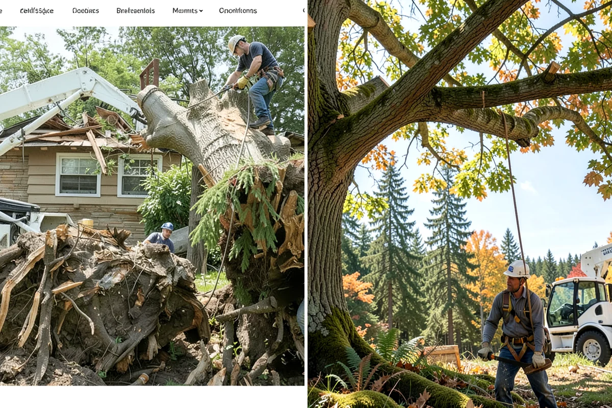 Bamboo removal in Lyman, Skagit County, WA - Assess the site and mark features to protect