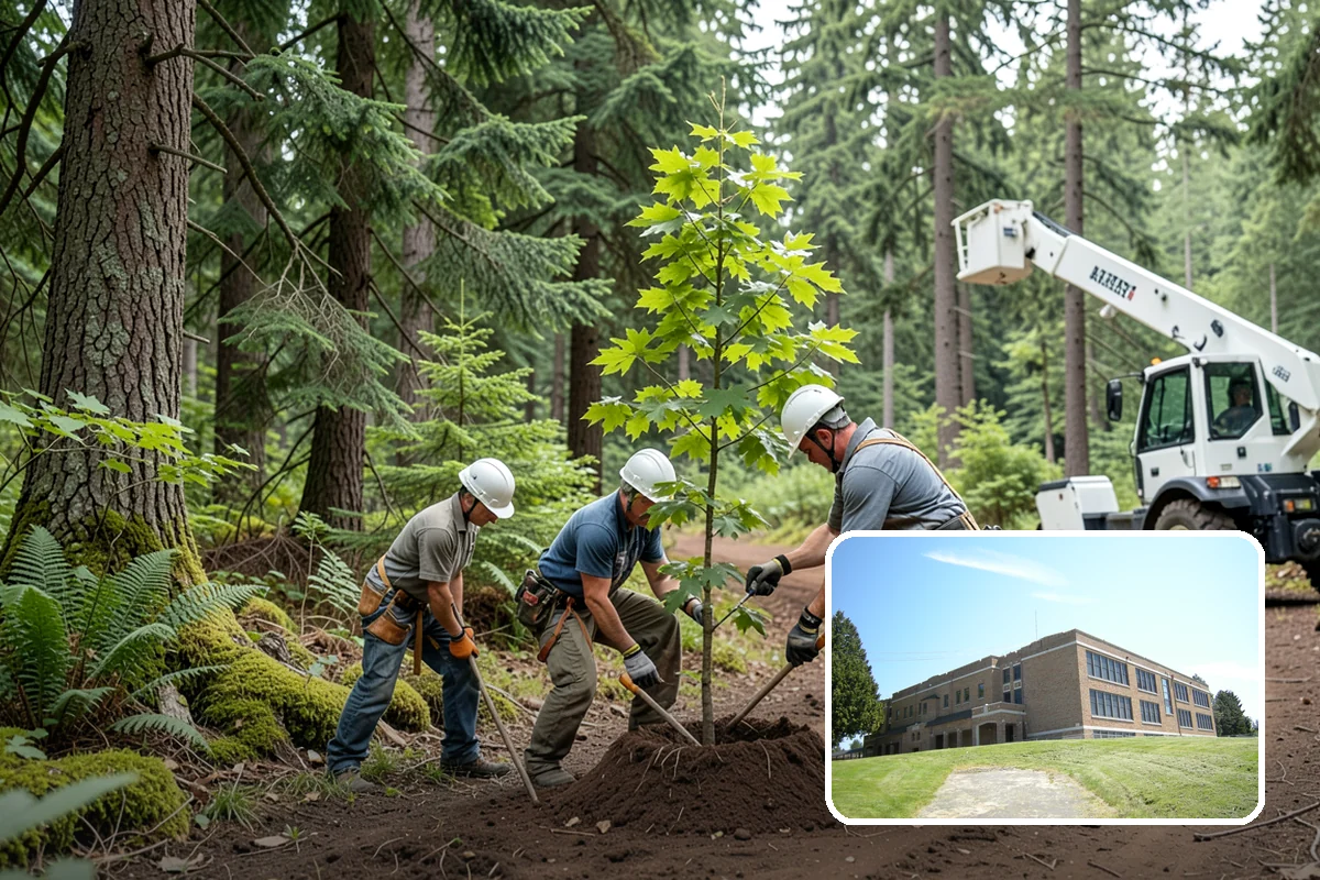 Bamboo removal in Maple Valley, King County, WA - Improves access and usability of a site