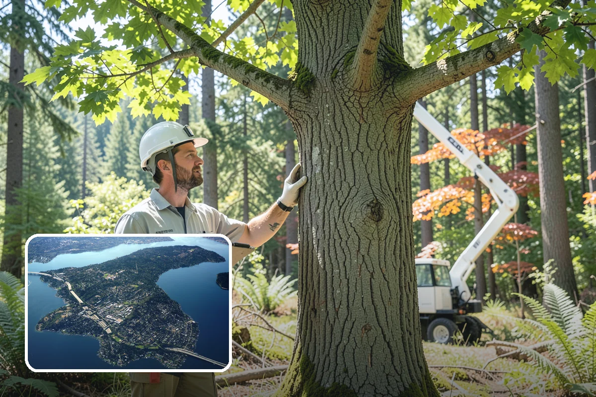 Bamboo removal in Mercer Island, King County, WA - Improves access and usability of a site