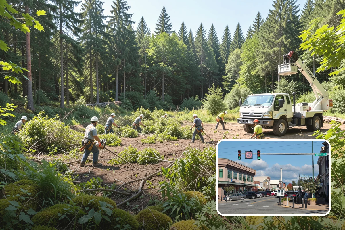 Bamboo removal in Monroe, Snohomish County, WA - Improves access and usability of a site