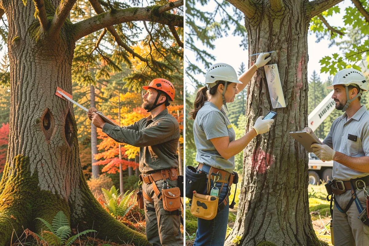 Bamboo removal in Mount Vernon, Skagit County, WA - Assess the site and mark features to protect