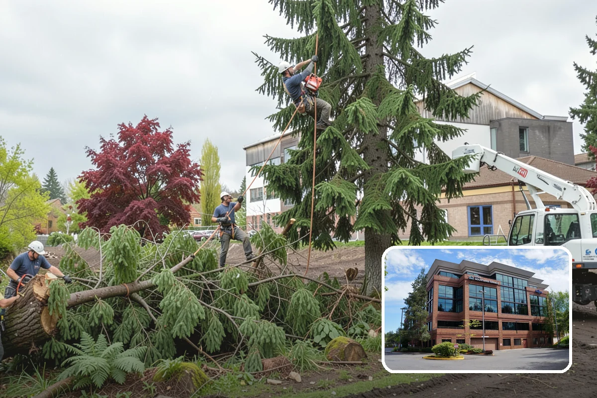 Bamboo removal in Mountlake Terrace, Snohomish County, WA - Improves access and usability of a site