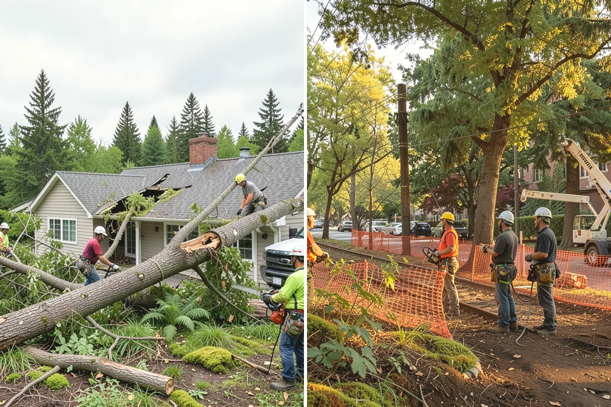 Bamboo removal in Mukilteo, Snohomish County, WA - Assess the site and mark features to protect