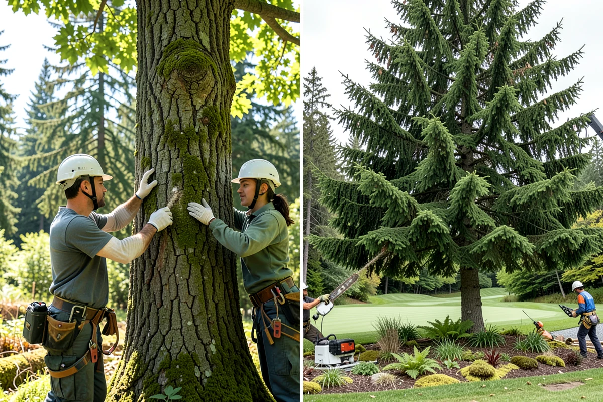 Bamboo removal in Normandy Park, King County, WA - Assess the site and mark features to protect