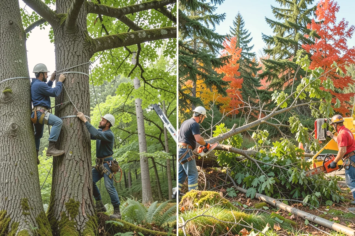 Bamboo removal in Sammamish, King County, WA - Assess the site and mark features to protect