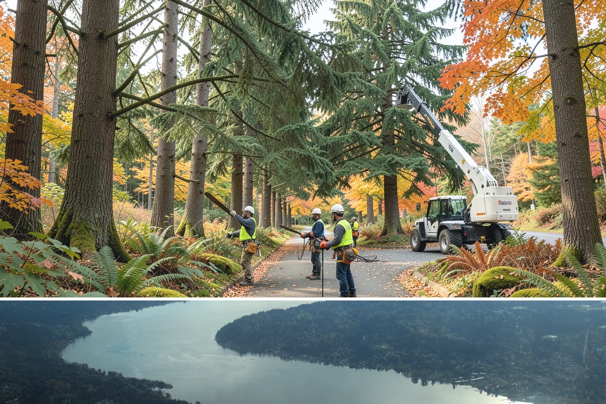Bamboo removal in Sammamish, King County, WA - Work is best performed when ground conditions are stable enough for hauling equipment but before heavy rains make the wet terrain...