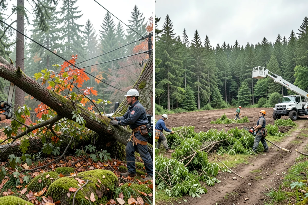Bamboo removal in Seattle, King County, WA - Assess the site and mark features to protect
