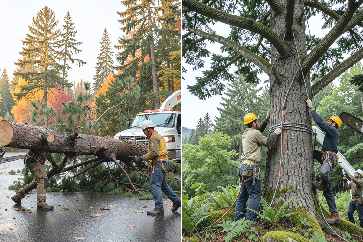 Bamboo removal in Skykomish, King County, WA - Assess the site and mark features to protect