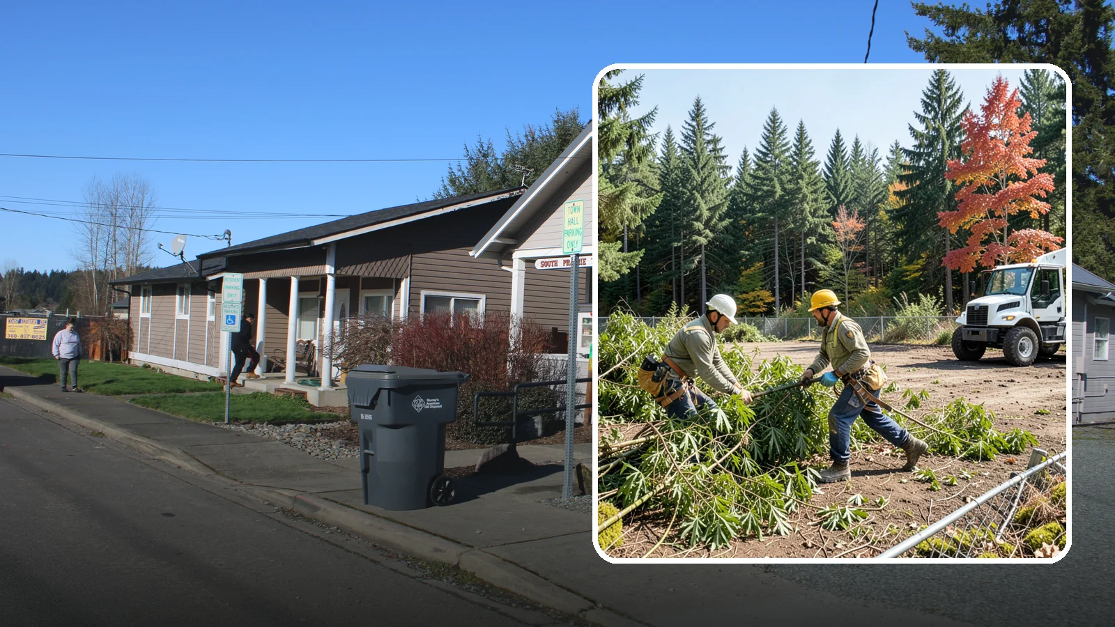 Bamboo removal in South Prairie, Pierce County, WA - The removal and containment of bamboo.