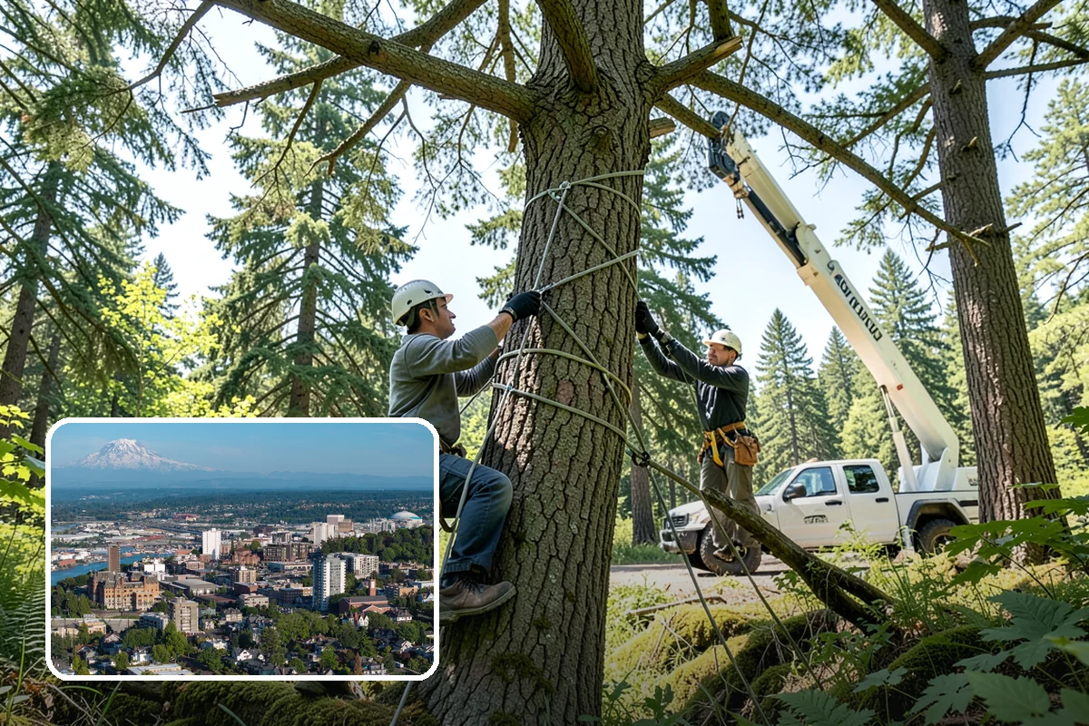 Bamboo removal in Tacoma, Pierce County, WA - Improves access and usability of a site