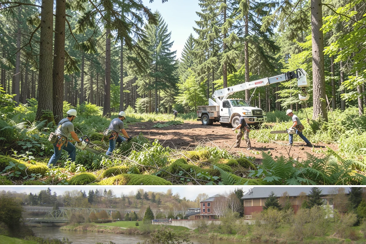 Bamboo removal in Tukwila, King County, WA - Work is best performed when ground conditions are stable enough for hauling equipment but before heavy rains make the wet terrain...