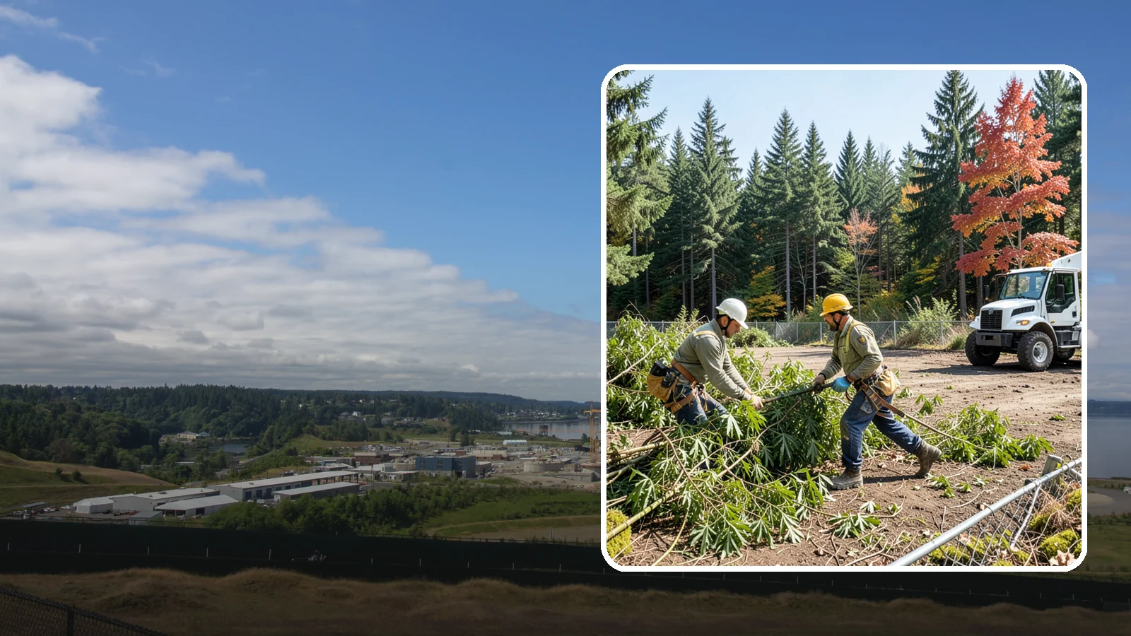 Bamboo removal in University Place, Pierce County, WA - The removal and containment of bamboo.