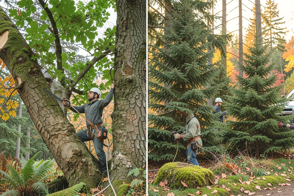 Bamboo removal in Yarrow Point, King County, WA - Assess the site and mark features to protect