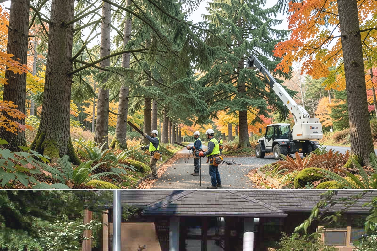 Bamboo removal in Yarrow Point, King County, WA - Work is best performed when ground conditions are stable enough for hauling equipment but before heavy rains make the wet terrain...