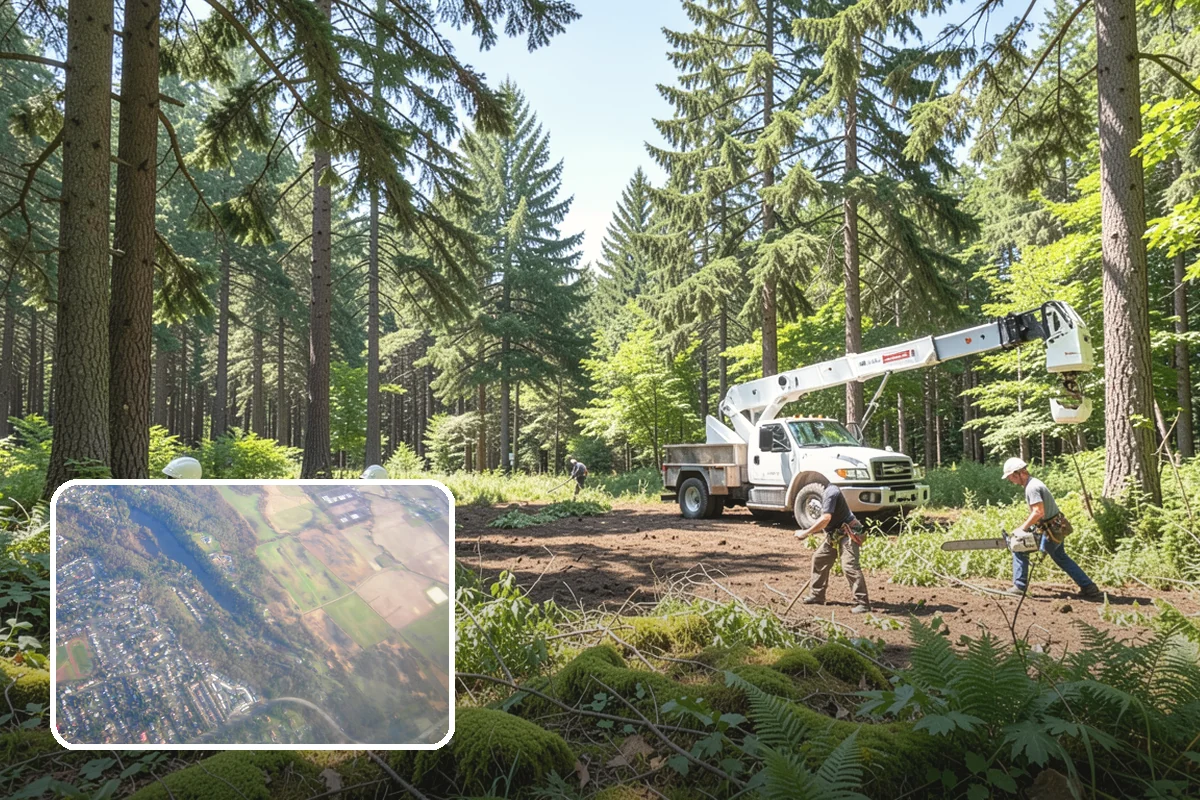 Blackberry removal in Algona, King County, WA - Improves access and usability of a site