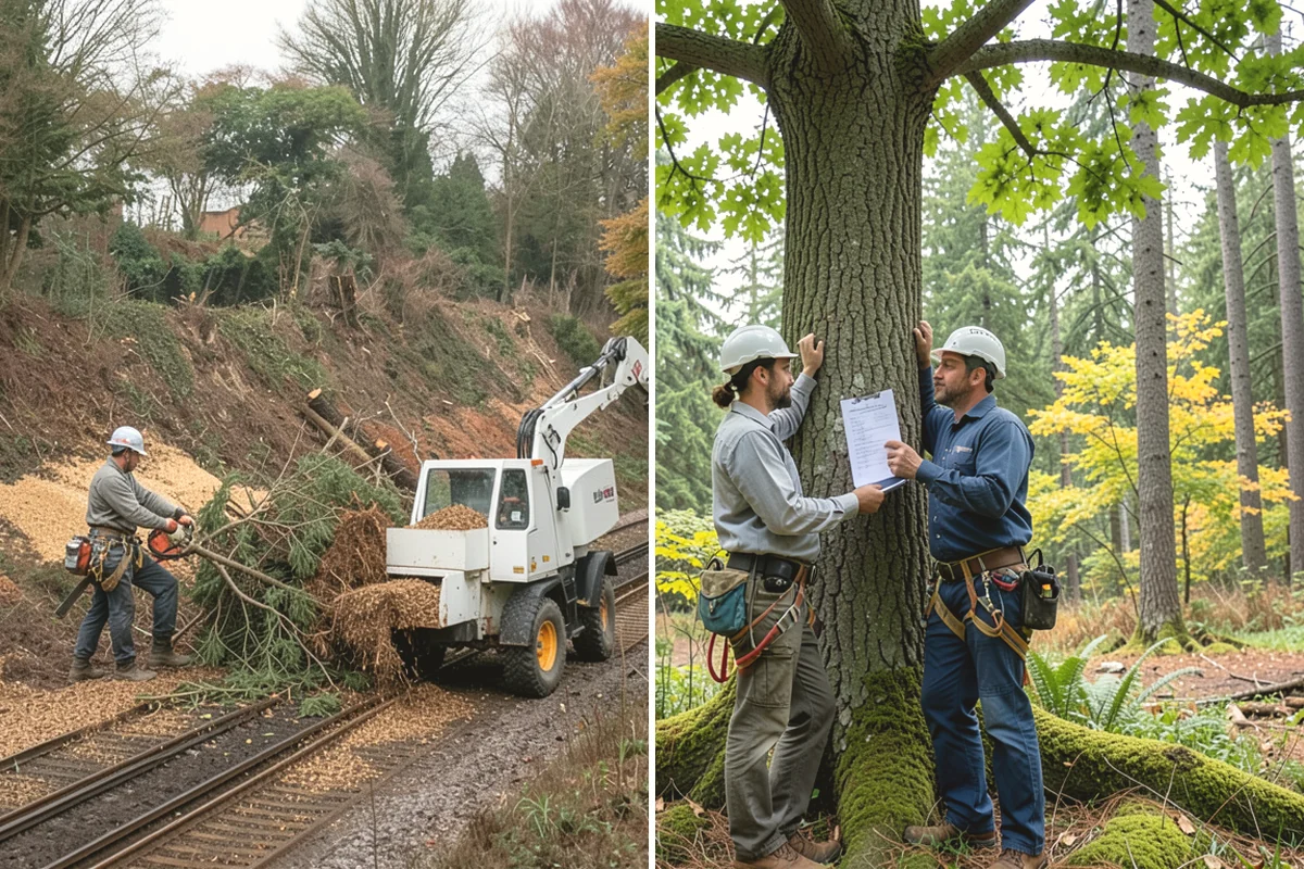 Blackberry removal in Anacortes, Skagit County, WA - Assess the site and mark features to protect