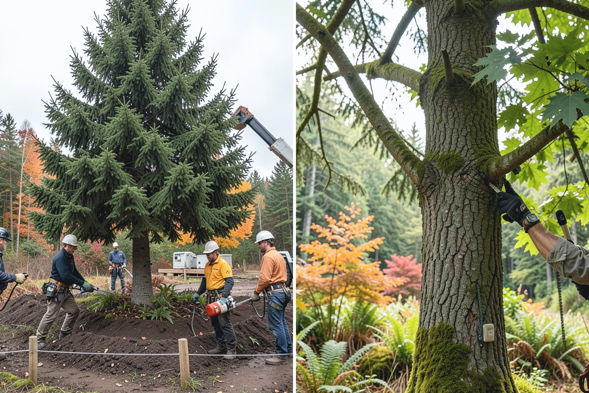 Blackberry removal in Auburn, King County, WA - Assess the site and mark features to protect
