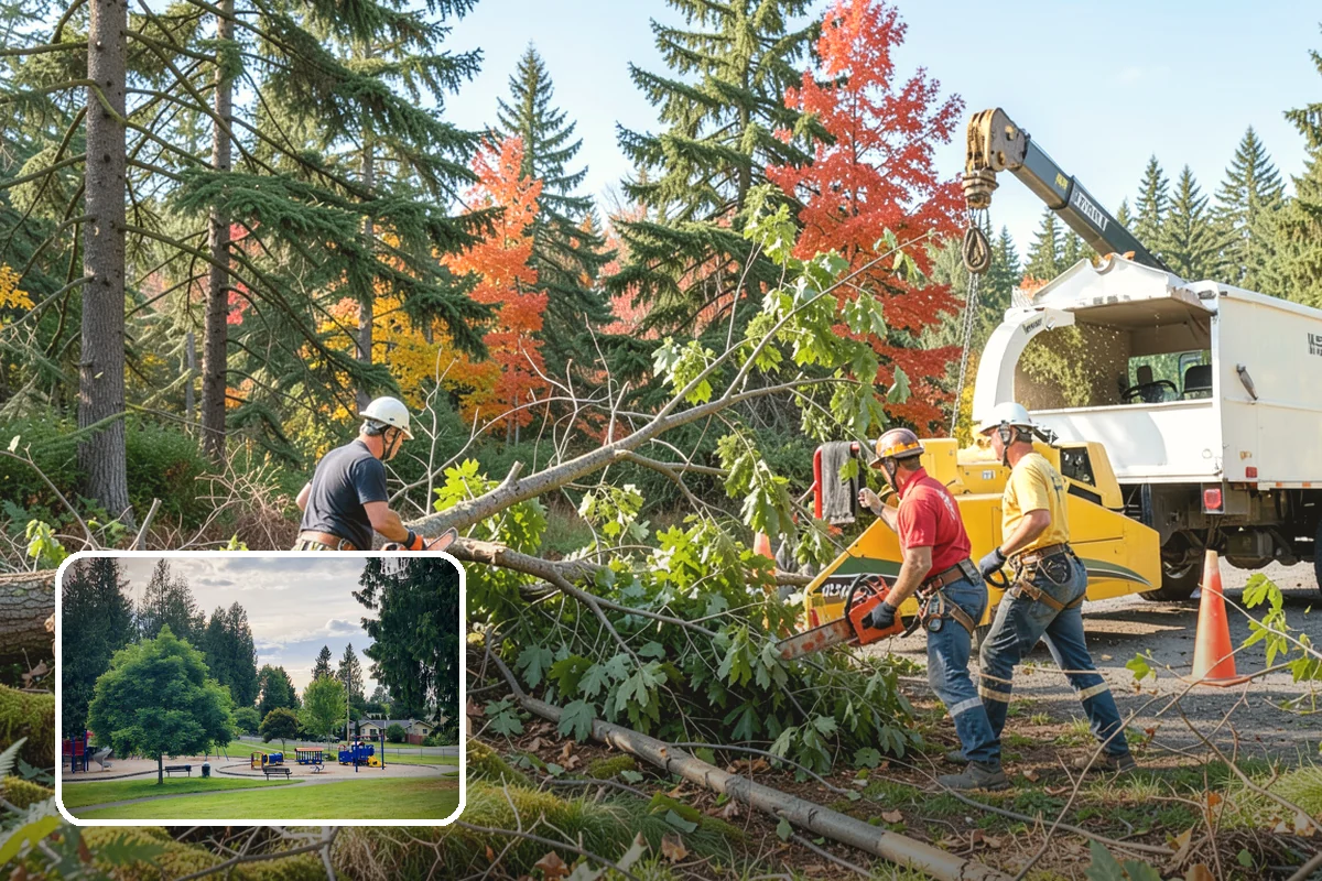 Blackberry removal in Bonney Lake, Pierce County, WA - Improves access and usability of a site