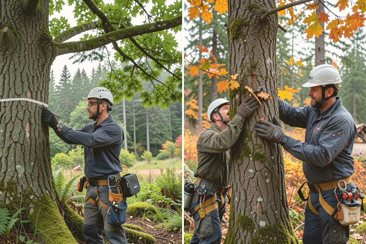 Blackberry removal in Brier, Snohomish County, WA - Assess the site and mark features to protect