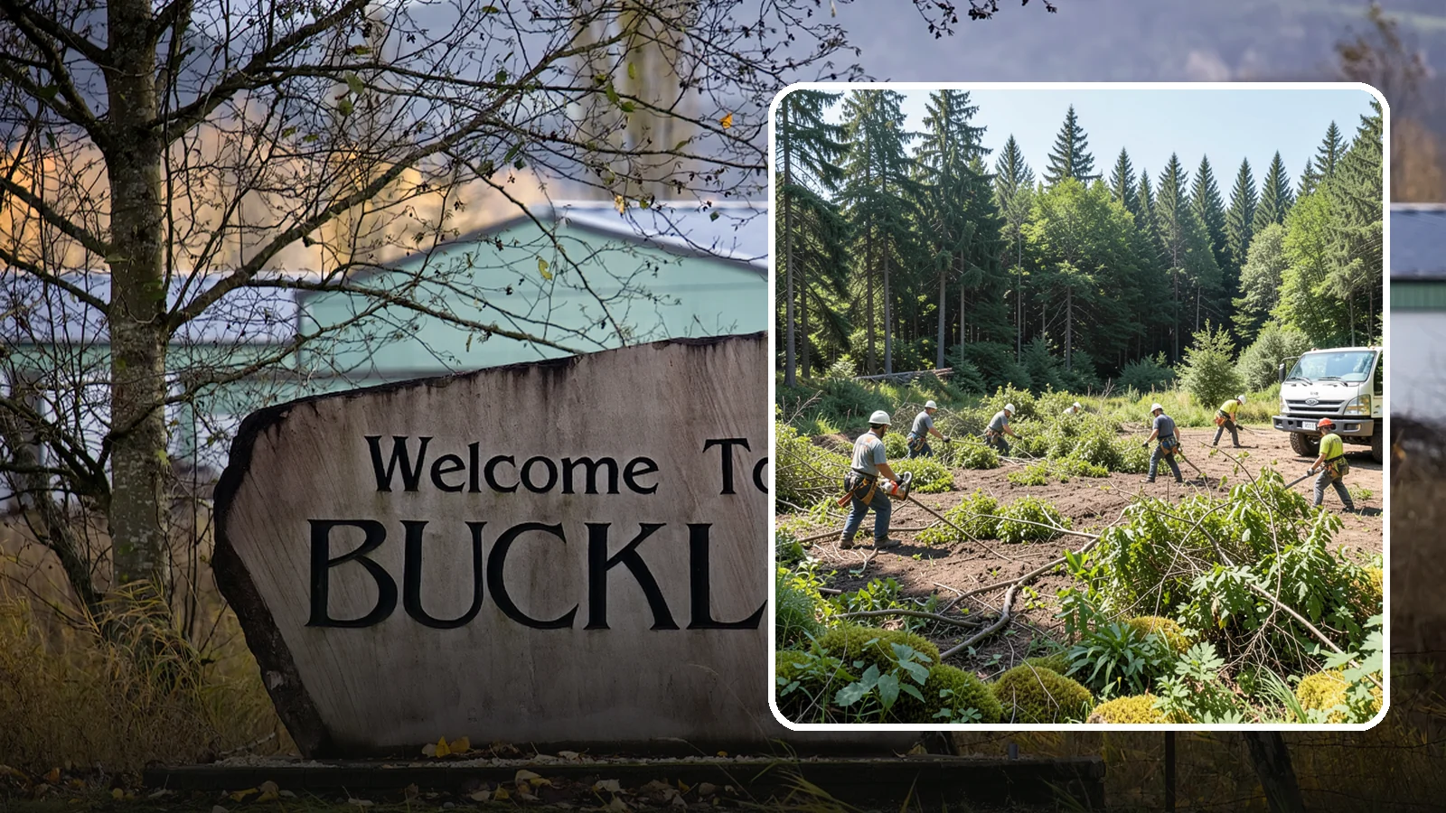 Blackberry removal in Buckley, Pierce County, WA - The removal of invasive blackberry thickets.