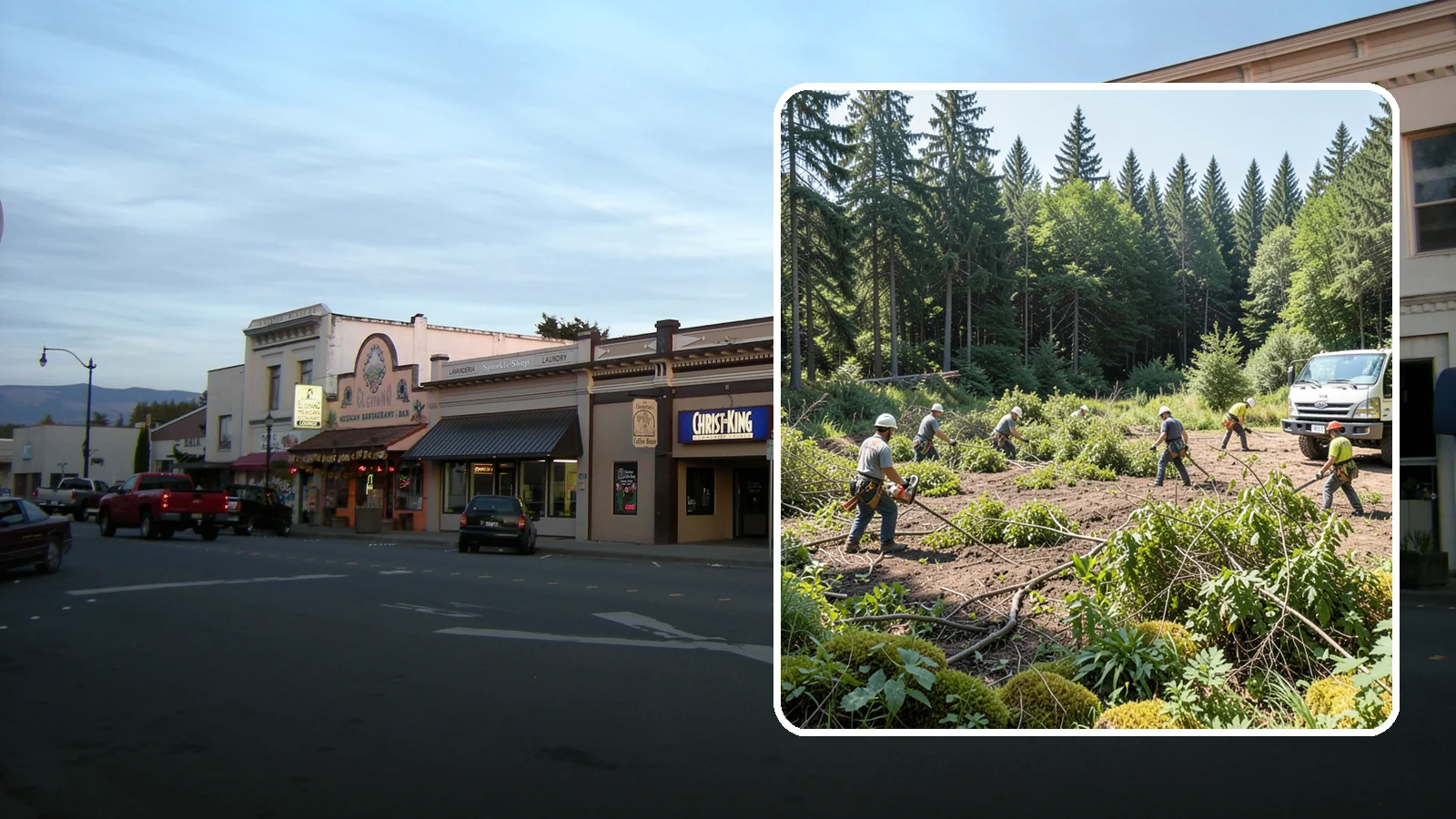 Blackberry removal in Burlington, Skagit County, WA - The removal of invasive blackberry thickets.