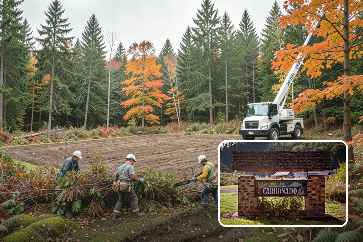 Blackberry removal in Carbonado, Pierce County, WA - Improves access and usability of a site