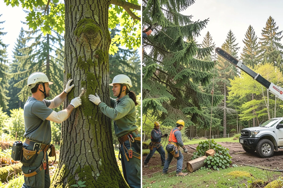Blackberry removal in Carnation, King County, WA - Assess the site and mark features to protect