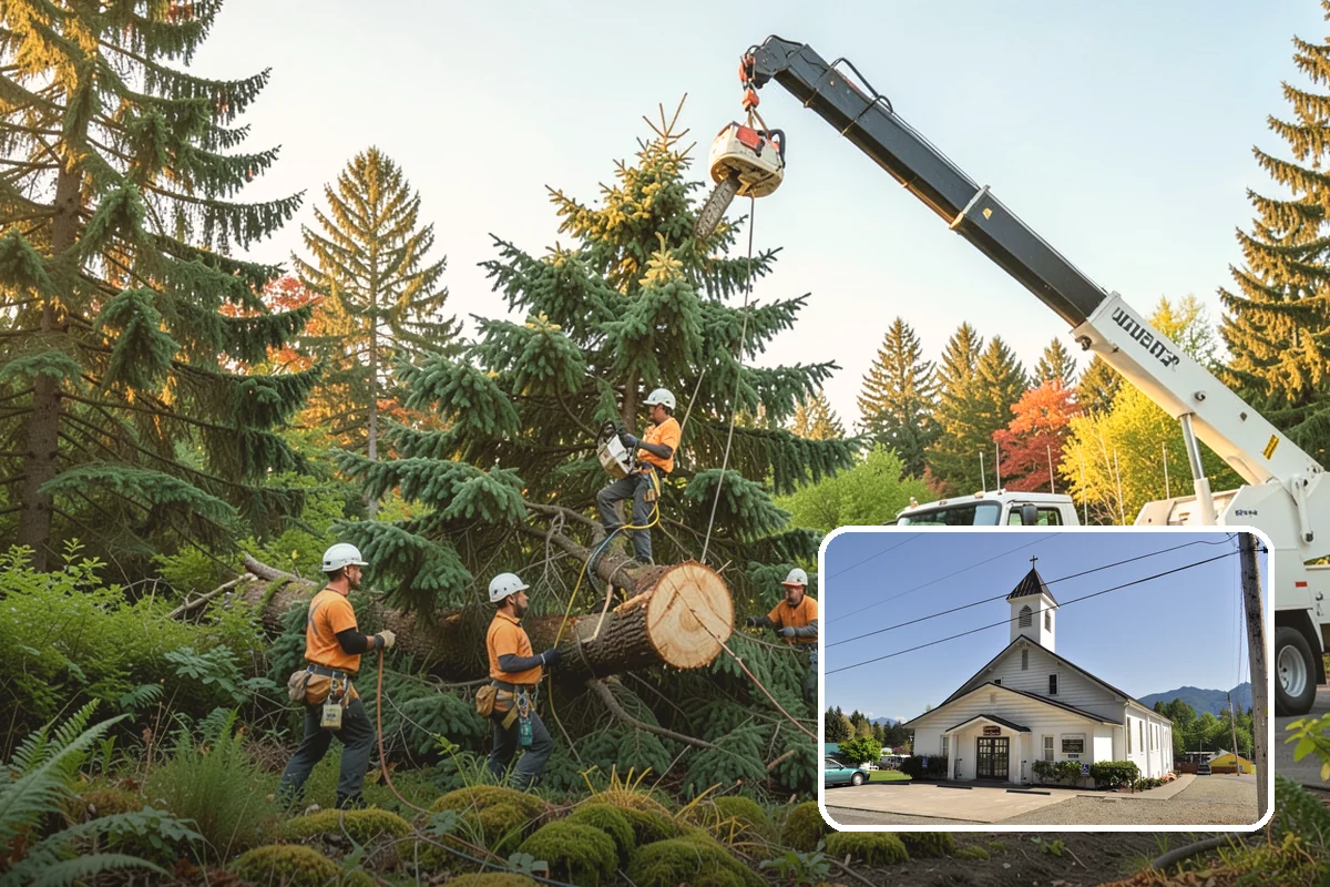 Blackberry removal in Concrete, Skagit County, WA - Improves access and usability of a site