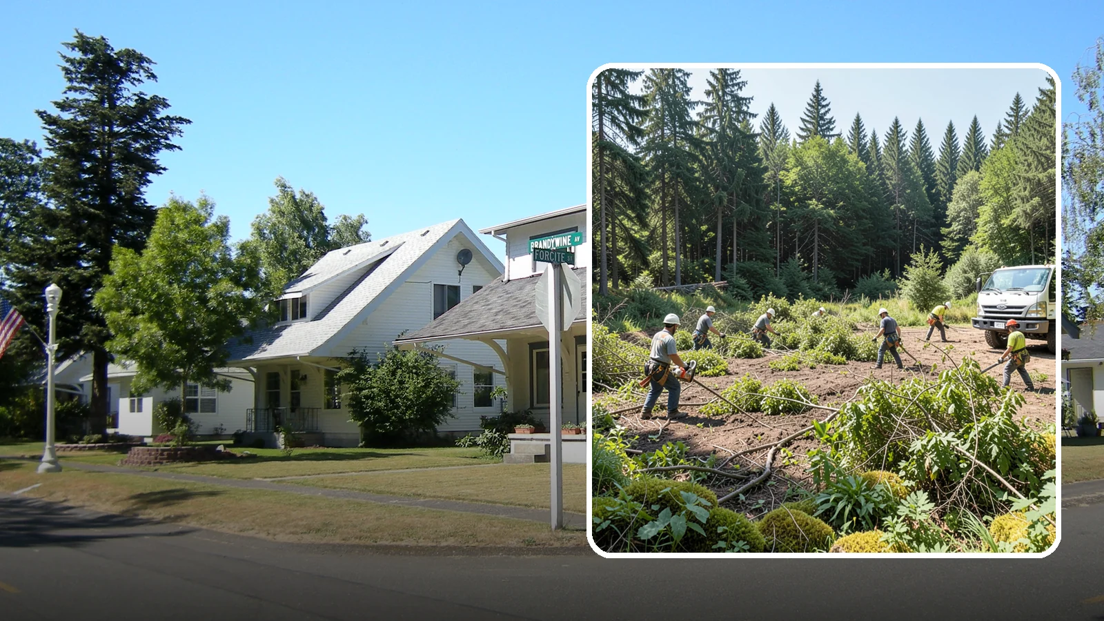Blackberry removal in DuPont, Pierce County, WA - The removal of invasive blackberry thickets.