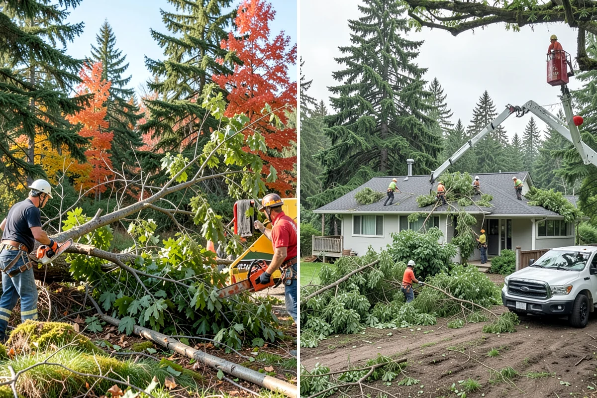 Blackberry removal in DuPont, Pierce County, WA - Assess the site and mark features to protect
