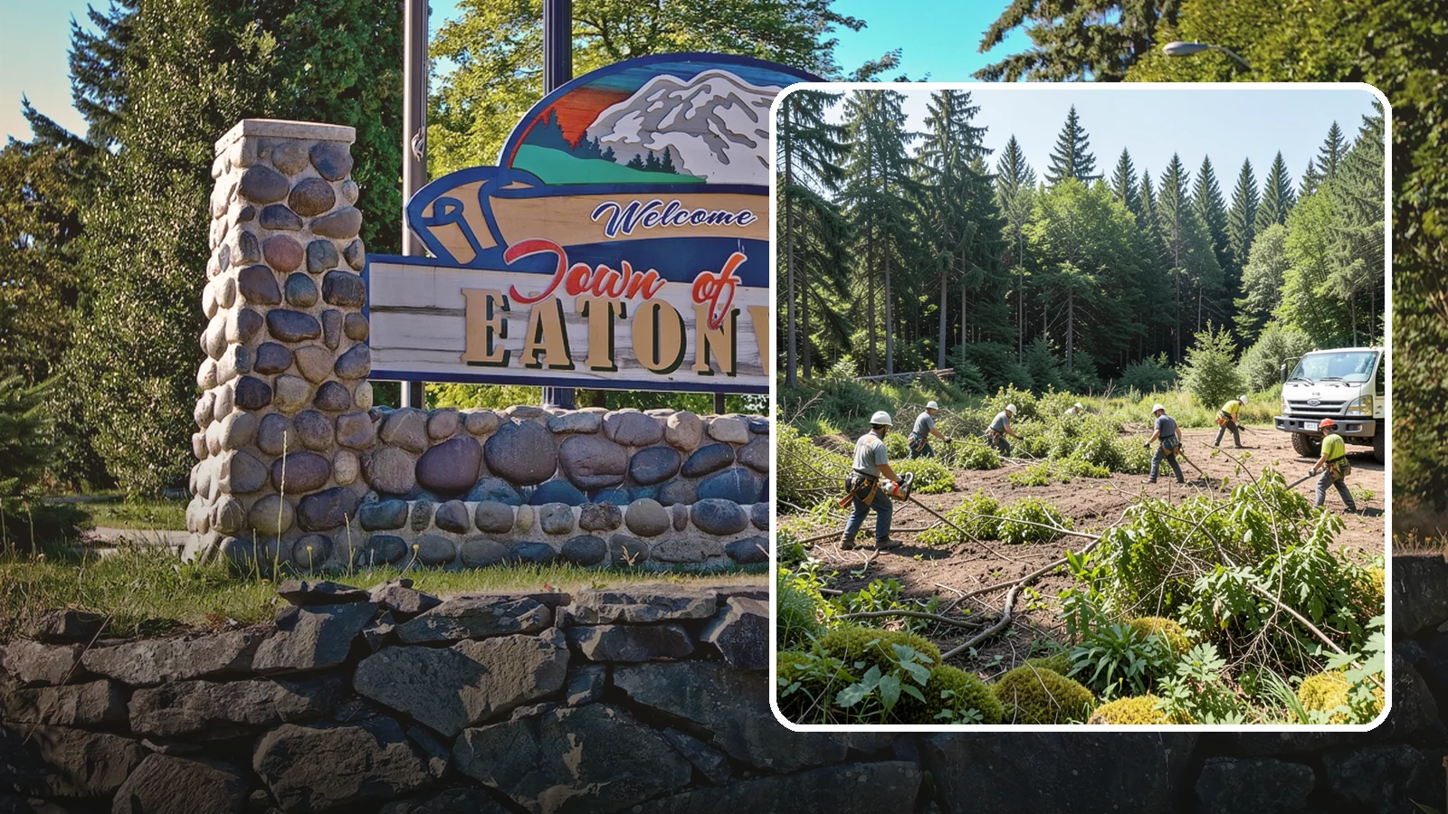 Blackberry removal in Eatonville, Pierce County, WA - The removal of invasive blackberry thickets.