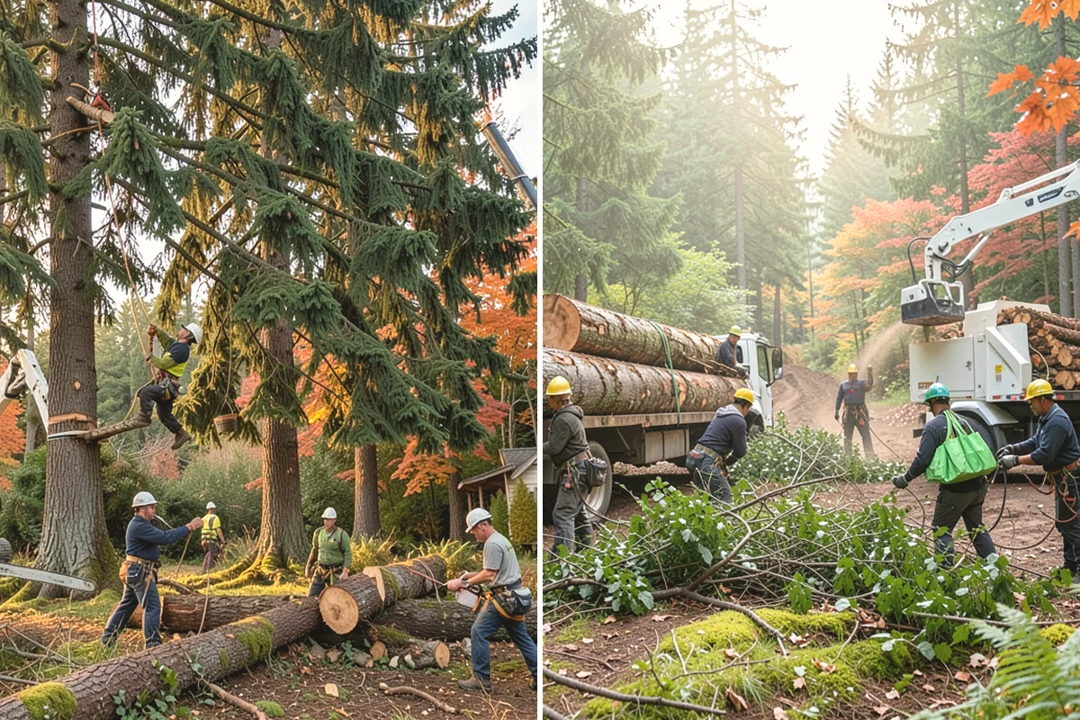 Blackberry removal in Edgewood, Pierce County, WA - Assess the site and mark features to protect