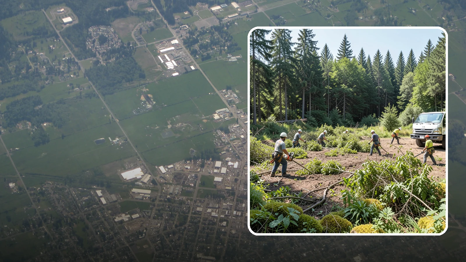 Blackberry removal in Enumclaw, King County, WA - The removal of invasive blackberry thickets.