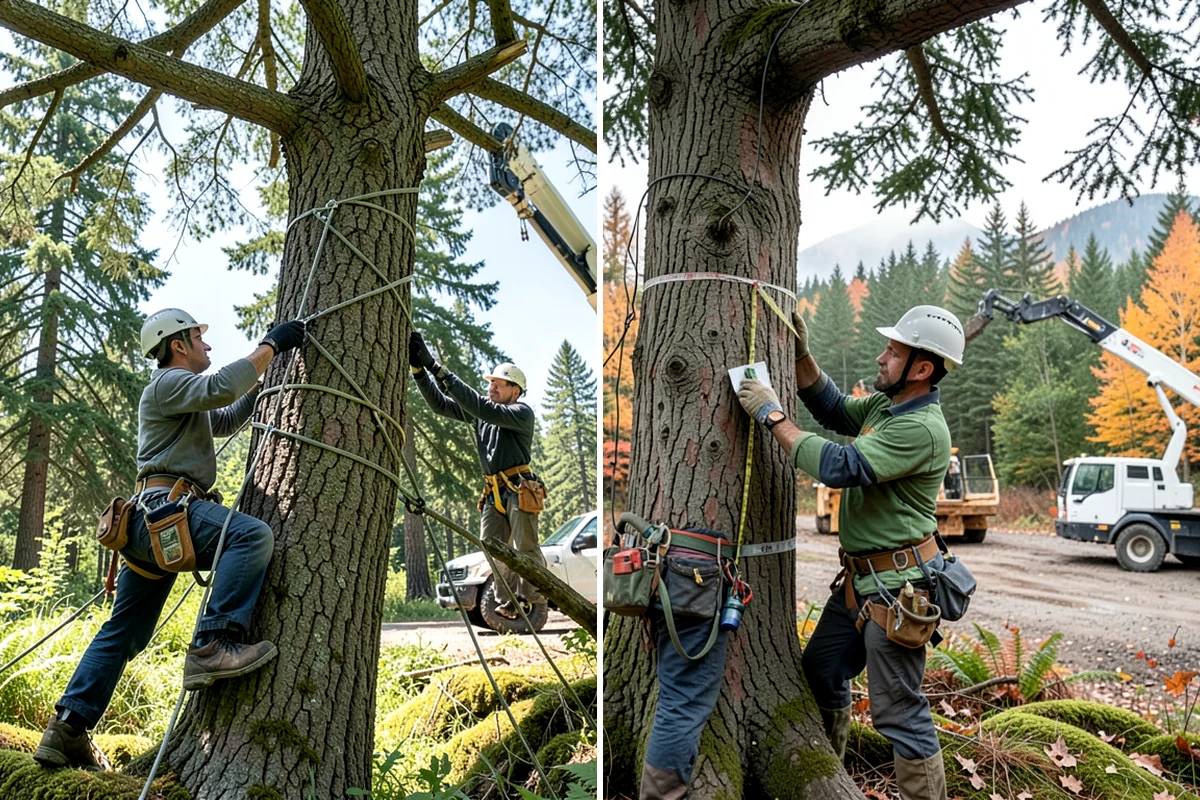 Blackberry removal in Enumclaw, King County, WA - Assess the site and mark features to protect
