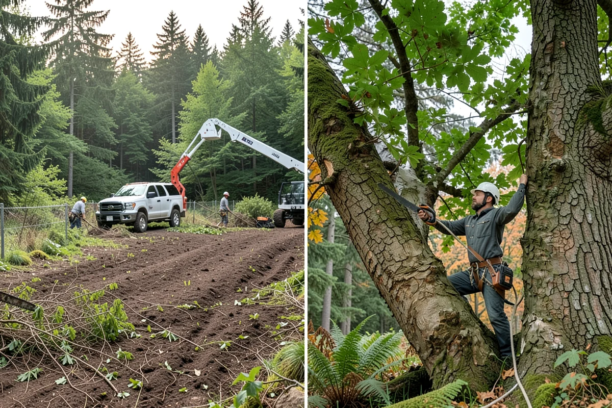 Blackberry removal in Federal Way, King County, WA - Assess the site and mark features to protect